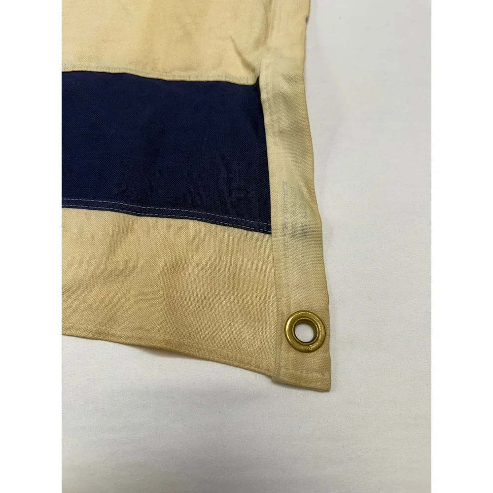 Vtg Annin Defiance Israel Flag 100% Cotton Bunting 32x58 Girl Scout Mariner Ship